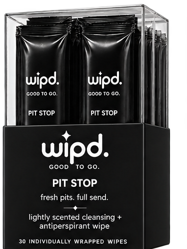 WIPD pit stop — box of 30 individually wrapped wipes