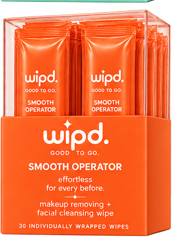 WIPD smooth operator — box of 30 individually wrapped wipes
