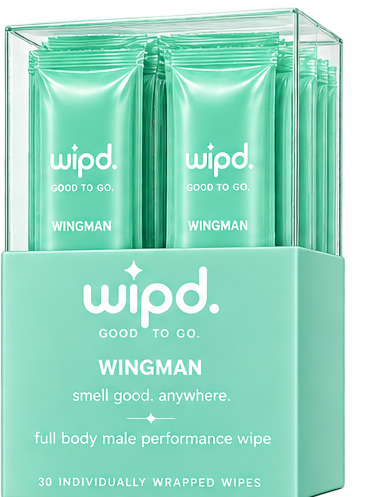 WIPD wingman — box of 30 individually wrapped wipes