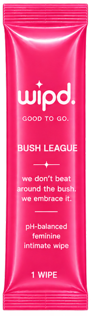 WIPD bush league individually wrapped wipe