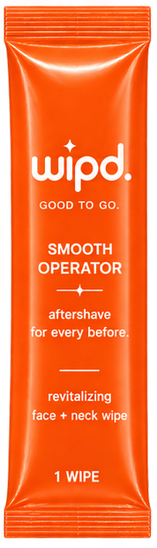 WIPD smooth operator individually wrapped wipe